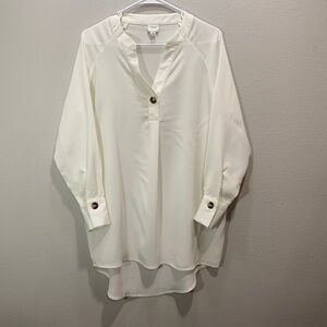 5 for $25 Jacqueline de young tunic top white